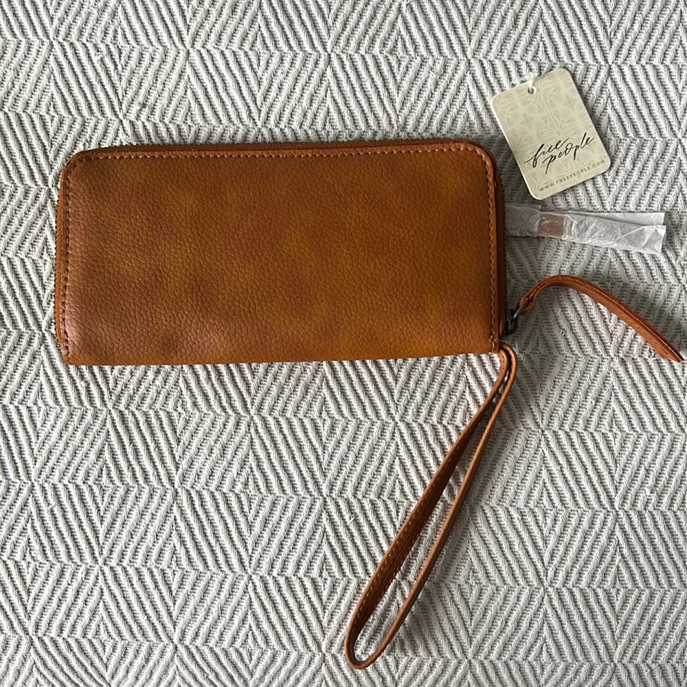 Free People Vegan leather wristlet